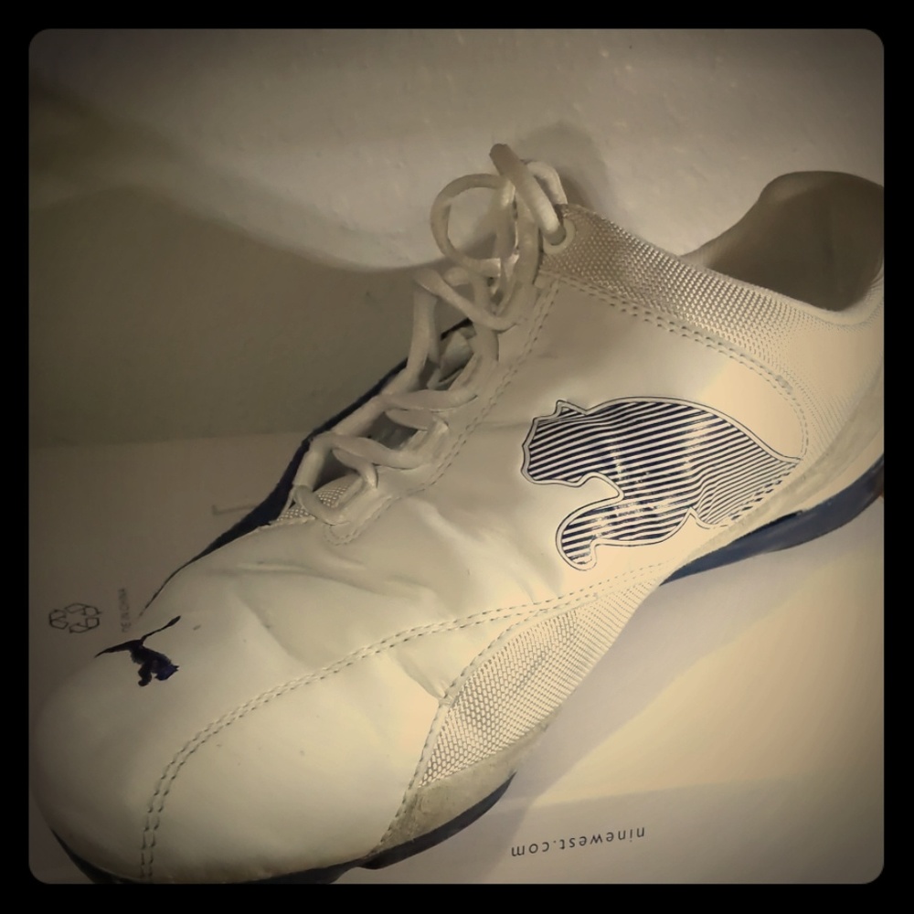 Puma White Mens Running Shoes